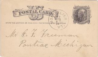 1881 Postal Card