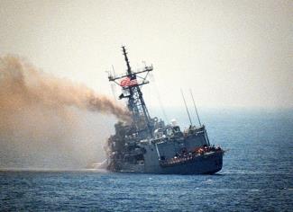 USS Stark Struck by Iraqi Missiles