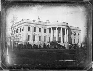 Earliest known photograph of the White House, circ. 1846