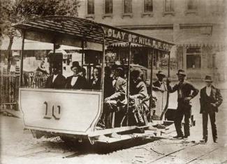 First Cable Streetcar