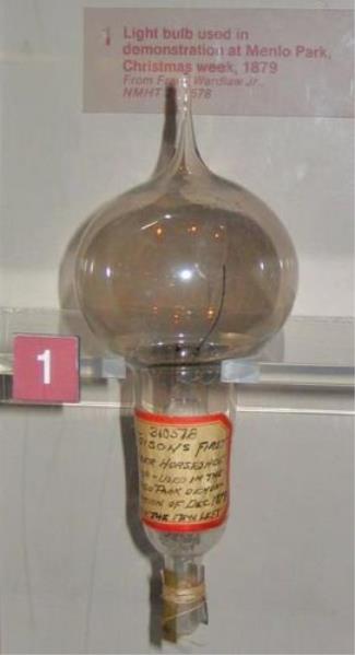 First Public Demonstration of Edison's Incandescent Light Bulb