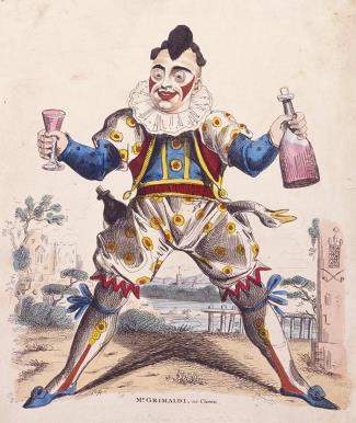 Grimaldi as "Joey" the Clown