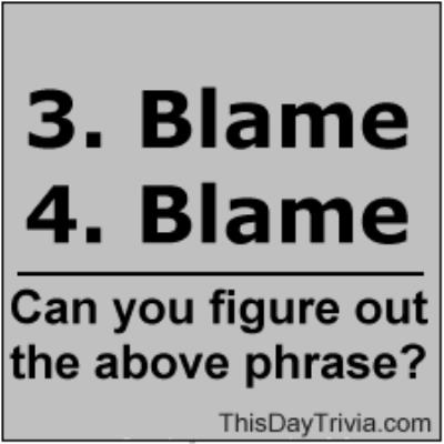 What does "3. Blame, 4. Blame" mean?