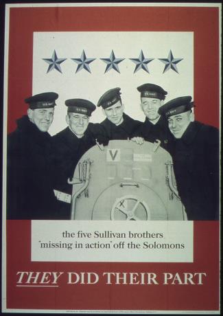 World War II - Fighting Sullivan Brothers Killed