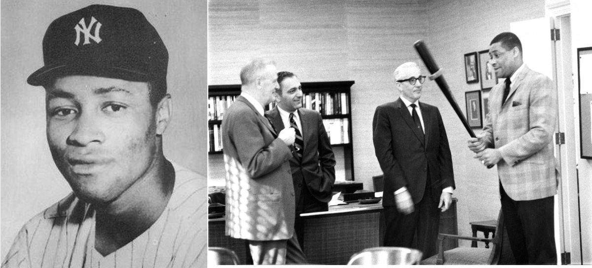 Howard (right) demonstrating the doughnut