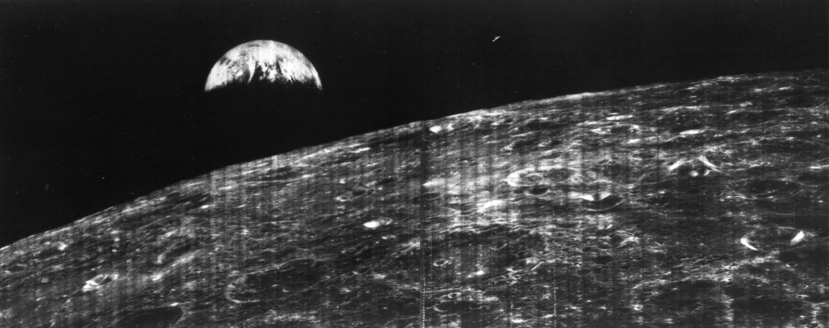 First Photo of the Earth Taken from the Moon