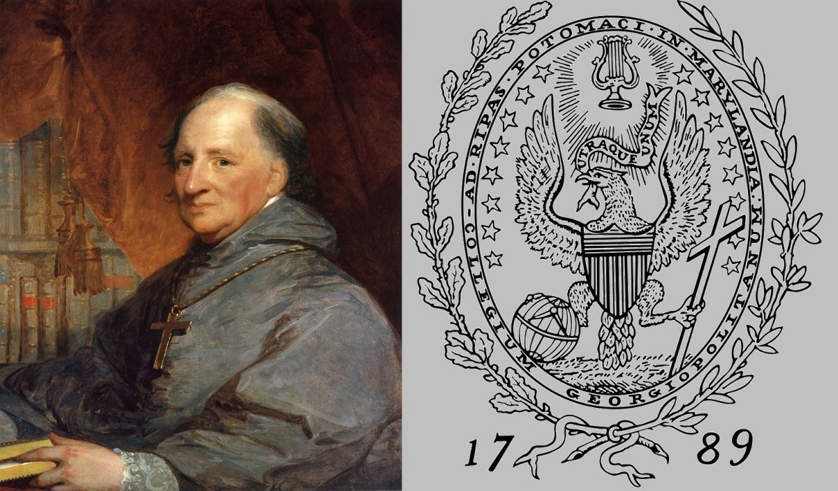 Carroll and Georgetown University seal