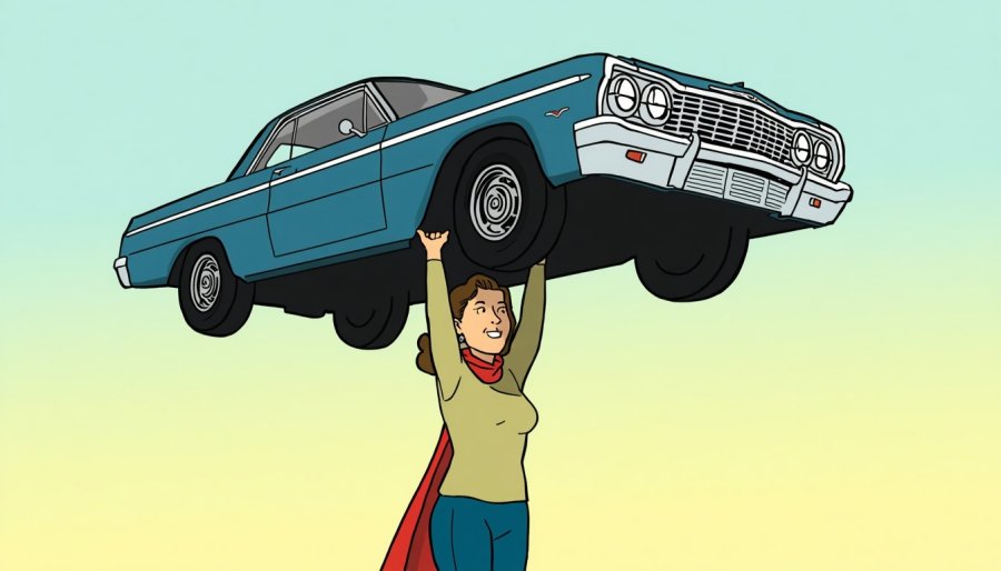 Mom Lifts Car Off of Son