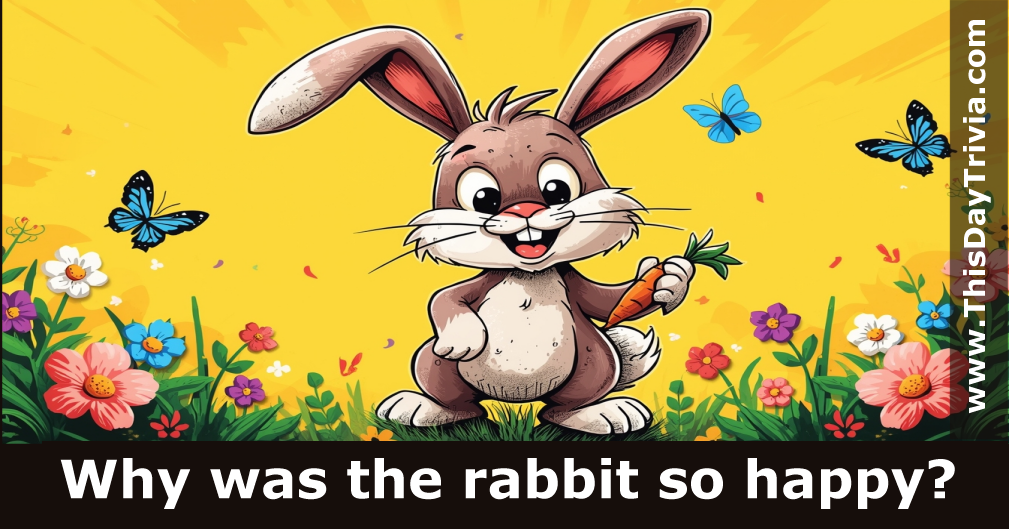 Why was the rabbit so happy?