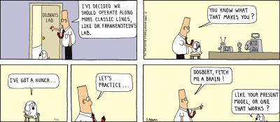 First Dilbert comic strip