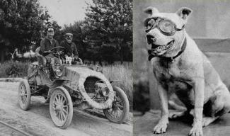 Jackson, Crocker, Bud, and their car named the Vermont