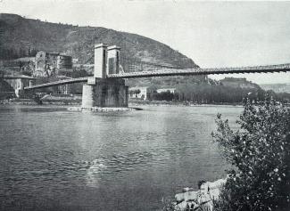 S&eacute;guin suspension bridge near Annonay, France (1825)